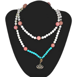 rose quartz mala beads 108
