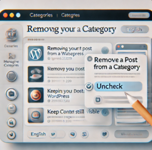 remove category wordpress