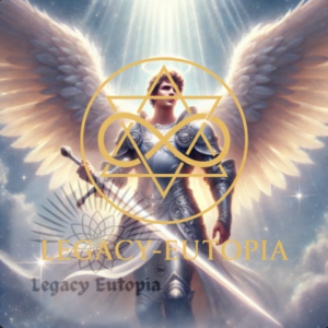 Archangel Michael wielding a sword of light, symbolizing divine protection