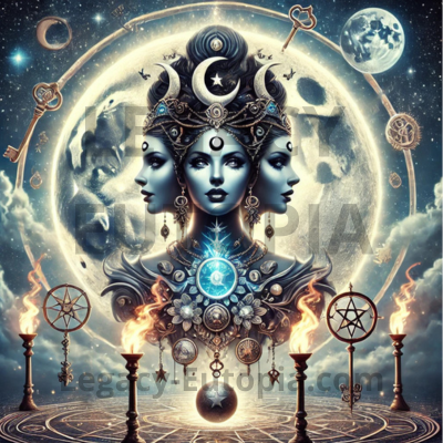 Voodoo and the Moon Goddess Hecate symbolizing spiritual connection.