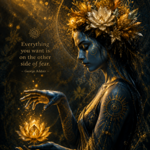 fear Golden goddess of the lotus blossom fear and anger