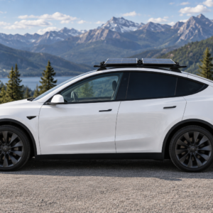 Tesla 369 method Model Y with Four Solar Panels