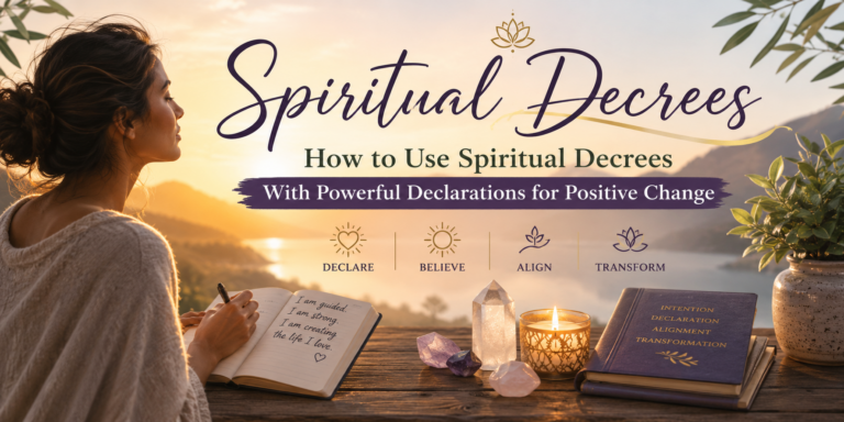 Spiritual decrees for positive transformation and personal growth
