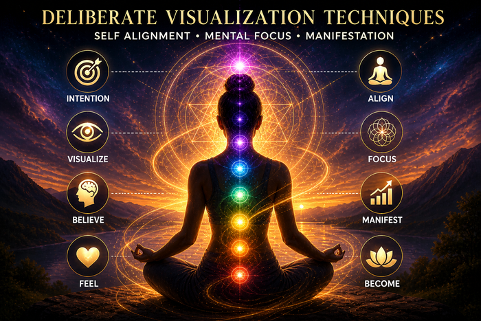 Deliberate visualization techniques for self alignment