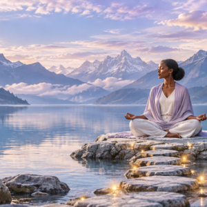 spiritual awakening step 4 Grounded practice by the sapphire lake